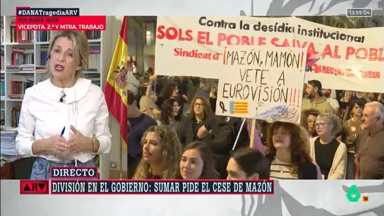 Díaz evita responder a si Mazón debería dimitir, pero señala que se pudieron "evitar muchas muertes": "La AEMET avisó" Díaz evita responder a si Mazón debería dimitir, pero señala que se pudieron "evitar muchas muertes": "La AEMET avisó"