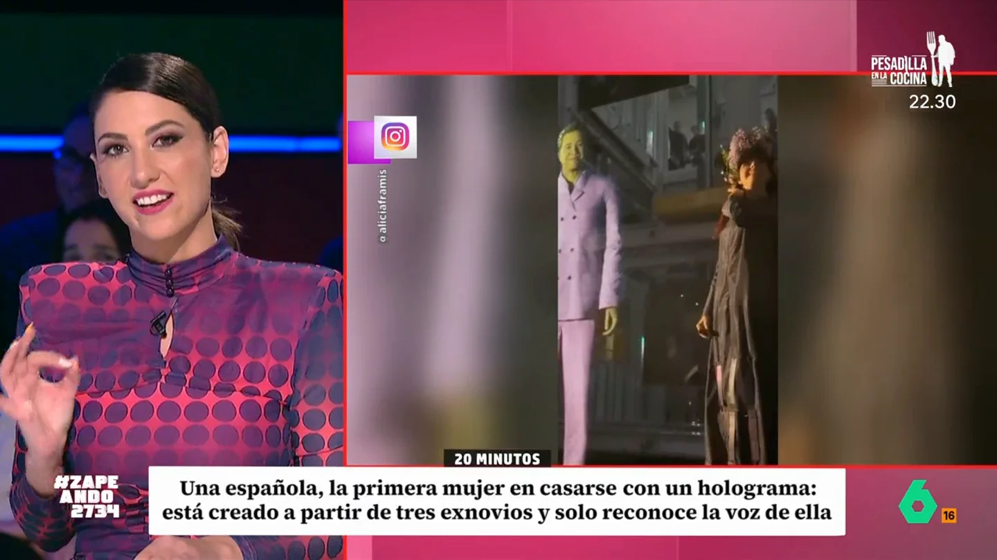 Una española, la primera mujer en casarse con un holograma: "La belleza esta en el disco duro" Una española, la primera mujer en casarse con un holograma: "La belleza esta en el disco duro"