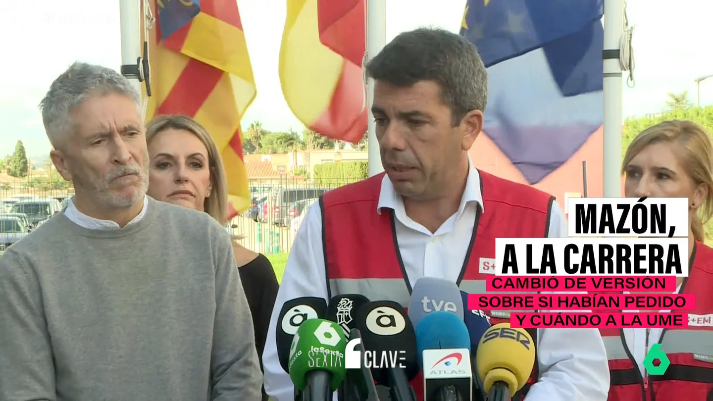 Mazón, entre contradicciones y ausencias, ¿dónde está la explicación a su gestión ante la DANA, como dice Feijóo? Mazón, entre contradicciones y ausencias, ¿dónde está la explicación a su gestión ante la DANA, como dice Feijóo?