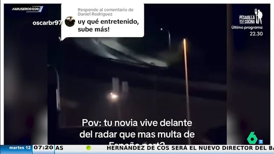 Así de entretenido es vivir delante de "uno de los radares que más multa de España": "¡Tremenda sesión de fotos!" Así de entretenido es vivir delante de "uno de los radares que más multa de España": "¡Tremenda sesión de fotos!"
