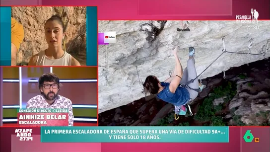 La escaladora Ainhize Belar hace historia al superar una vía de 9A+: "Es un grado que requiere unas capacidades más específicas" La escaladora Ainhize Belar hace historia al superar una vía de 9A+: "Es un grado que requiere unas capacidades más específicas"