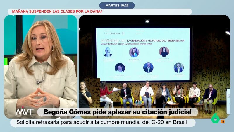 Elisa Beni, sobre la petición de Begoña Gómez al juez Peinado para aplazar su cita judicial: "A la justicia no le puedes decir que no vas a ir"