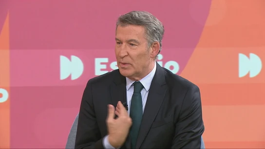 Feijóo, en la entrevista con Susana Griso en Espejo Público. Feijóo, en la entrevista con Susana Griso en Espejo Público.