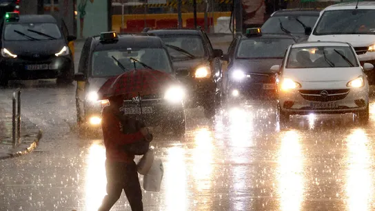 Lluvia en Barcelona. Lluvia en Barcelona.