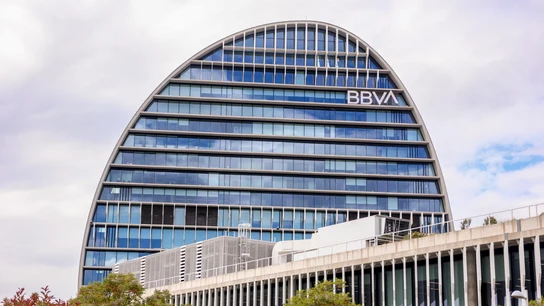 Fachada de la sede de BBVA Fachada de la sede de BBVA