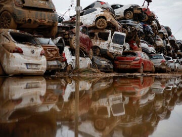 Coches afectados por la DANA