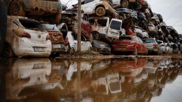 Coches afectados por la DANA