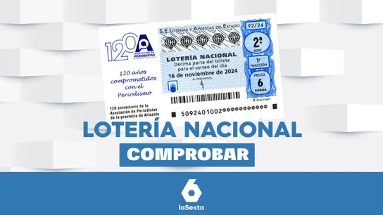 Lotería Nacional | Comprobar el resultado del sorteo de hoy, sábado 16 de noviembre de 2024 Lotería Nacional | Comprobar el resultado del sorteo de hoy, sábado 16 de noviembre de 2024