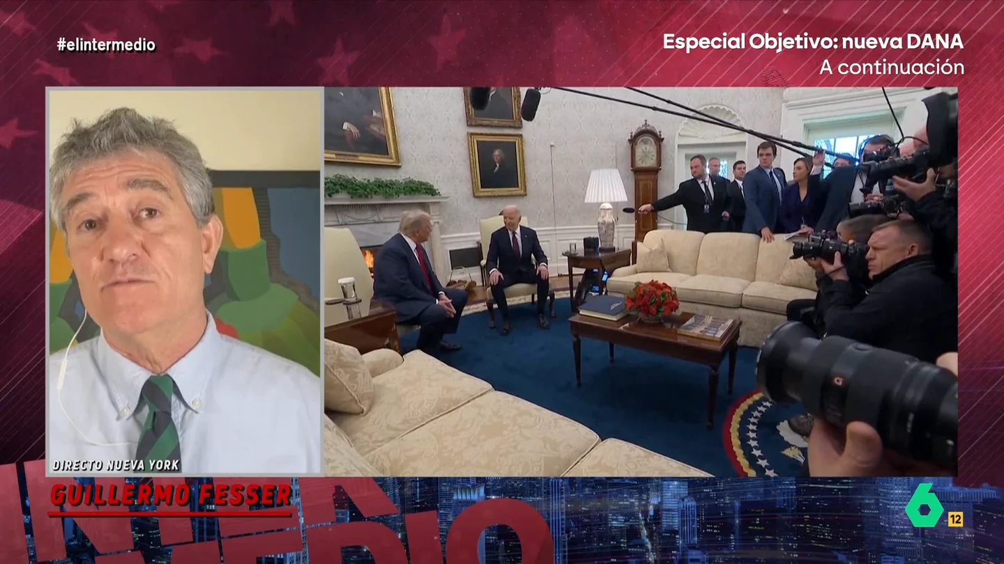 Guillermo Fesser analiza el encuentro entre Trump y Biden: "Los dos se odian, eso es evidente" El periodista afirma que, con su reunión, ambos quieren demostrar al mundo "que la democracia prevalece". Además, Biden ha anunciado que estará en la investidura del republicano.