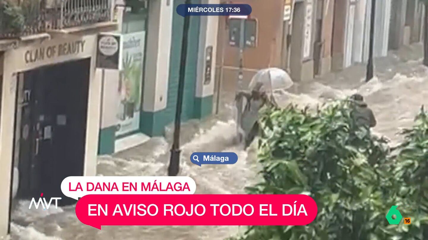 Lluvia en Málaga