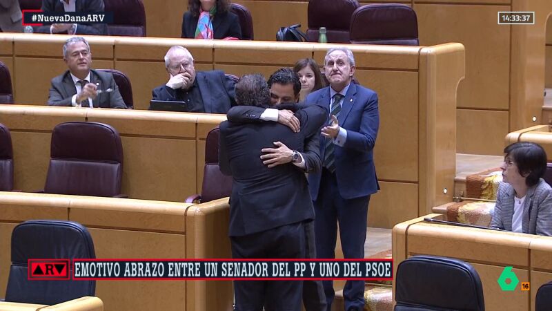 ARV abrazo en el Senado