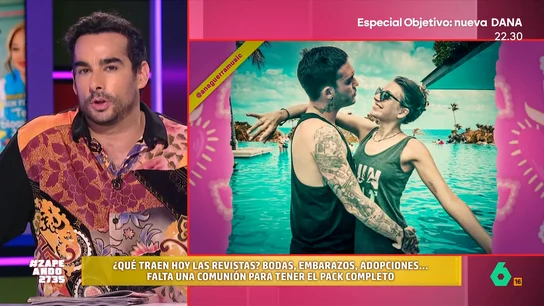 Juan Sanguino desvela todos los detalles de la boda de Ana Guerra y Víctor Elías en Zapeando: "Lydia Lozano era la única con Pamela" Juan Sanguino desvela todos los detalles de la boda de Ana Guerra y Víctor Elías en Zapeando: "Lydia Lozano era la única con Pamela"