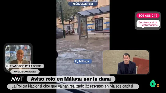 ¿Está Málaga preparada para absorber las lluvias provocadas por la DANA? El alcalde Paco de la Torre responde ¿Está Málaga preparada para absorber las lluvias provocadas por la DANA? El alcalde Paco de la Torre responde