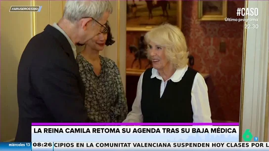 La reina Camila reaparece tras su baja por una infección pulmonar: "Voy recuperándome" La reina Camila reaparece tras su baja por una infección pulmonar: "Voy recuperándome"
