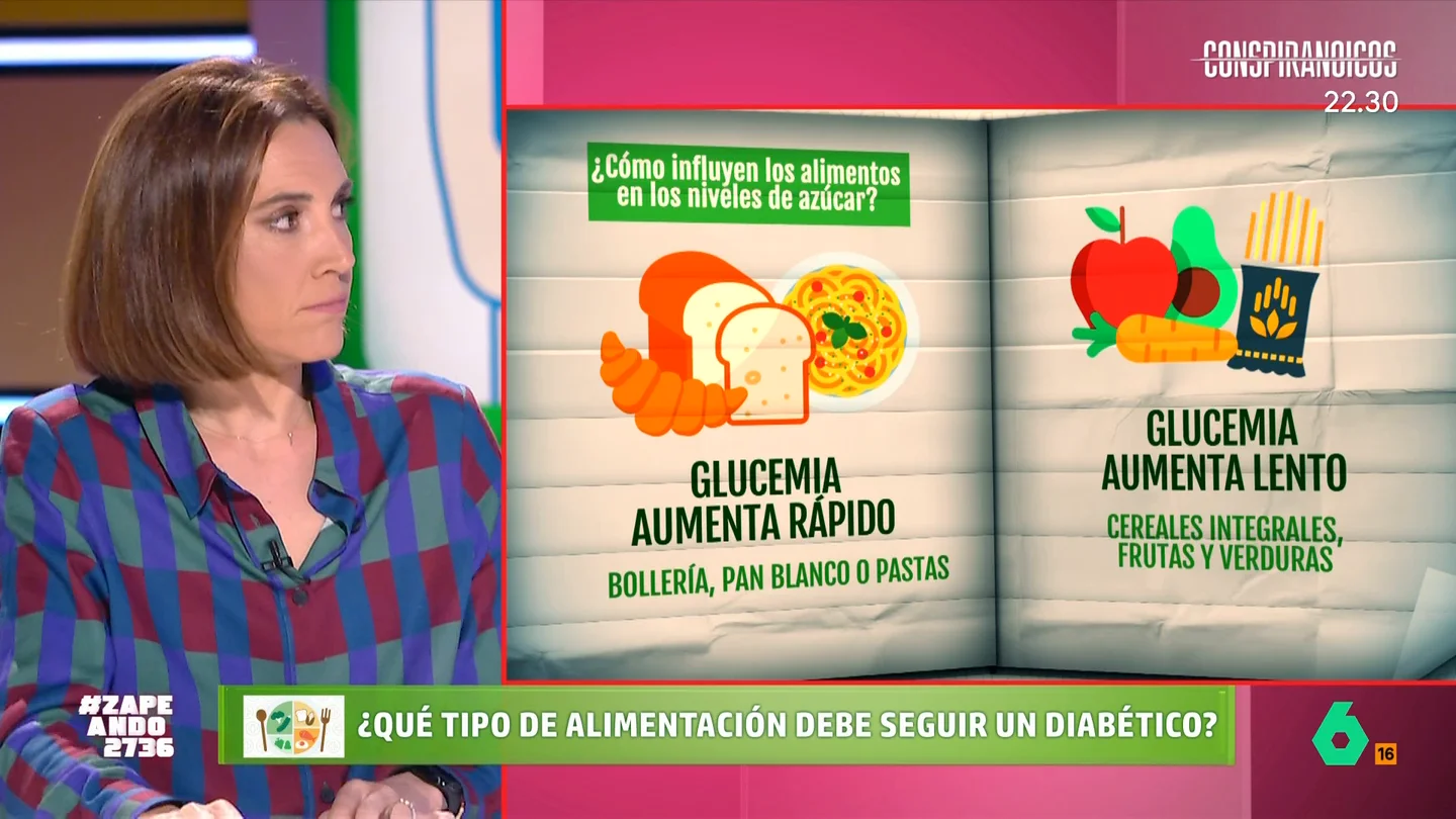 Boticaria García desvela varios trucos para controlar los niveles de azúcar La farmacéutica explica que es muy importante que los diabéticos escojan determinados alimentos pero "también influye como estos estén preparados o con qué lo vas a acompañar".
