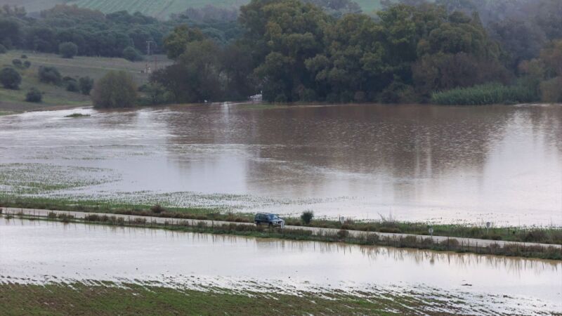 Inundaciones en Jimena de la Frontera (Cádiz) tras la DANA