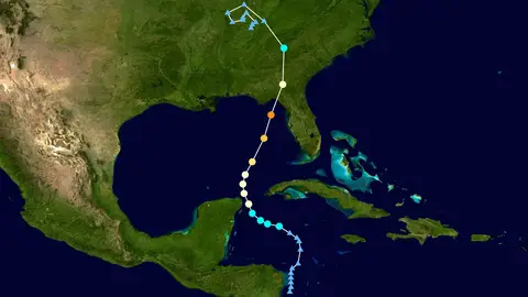 AWE observó las ondas gravitatorias atmosféricas generadas por el huracán Helene al azotar la costa del golfo de Florida AWE observó las ondas gravitatorias atmosféricas generadas por el huracán Helene al azotar la costa del golfo de Florida