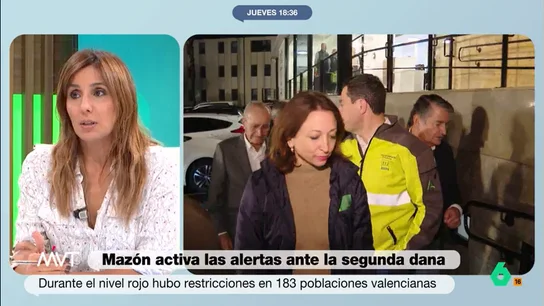 Carmen Morodo: "Si los valencianos hubiesen recibido las mismas alertas que los andaluces, se habrían quedado en casa" "La población no ha aprendido, ha sido alertada y se ha comportado con la responsabilidad que tenemos", comenta Carmen Morodo en este vídeo donde destaca la gestión de la Junta de Andalucía en la nueva DANA que descarga lluvias estos días.