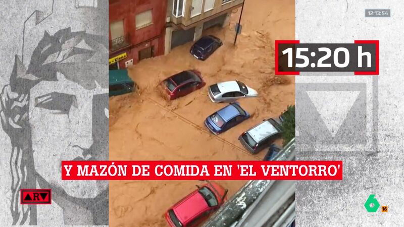 Inundación en Utiel mientras Mazón estaba de comida