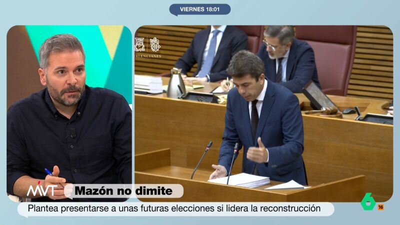 Carlos Bonastre, tras las explicaciones de Mazón en Les Corts: " Llama la atención el poco tiempo que dedica a las víctimas"