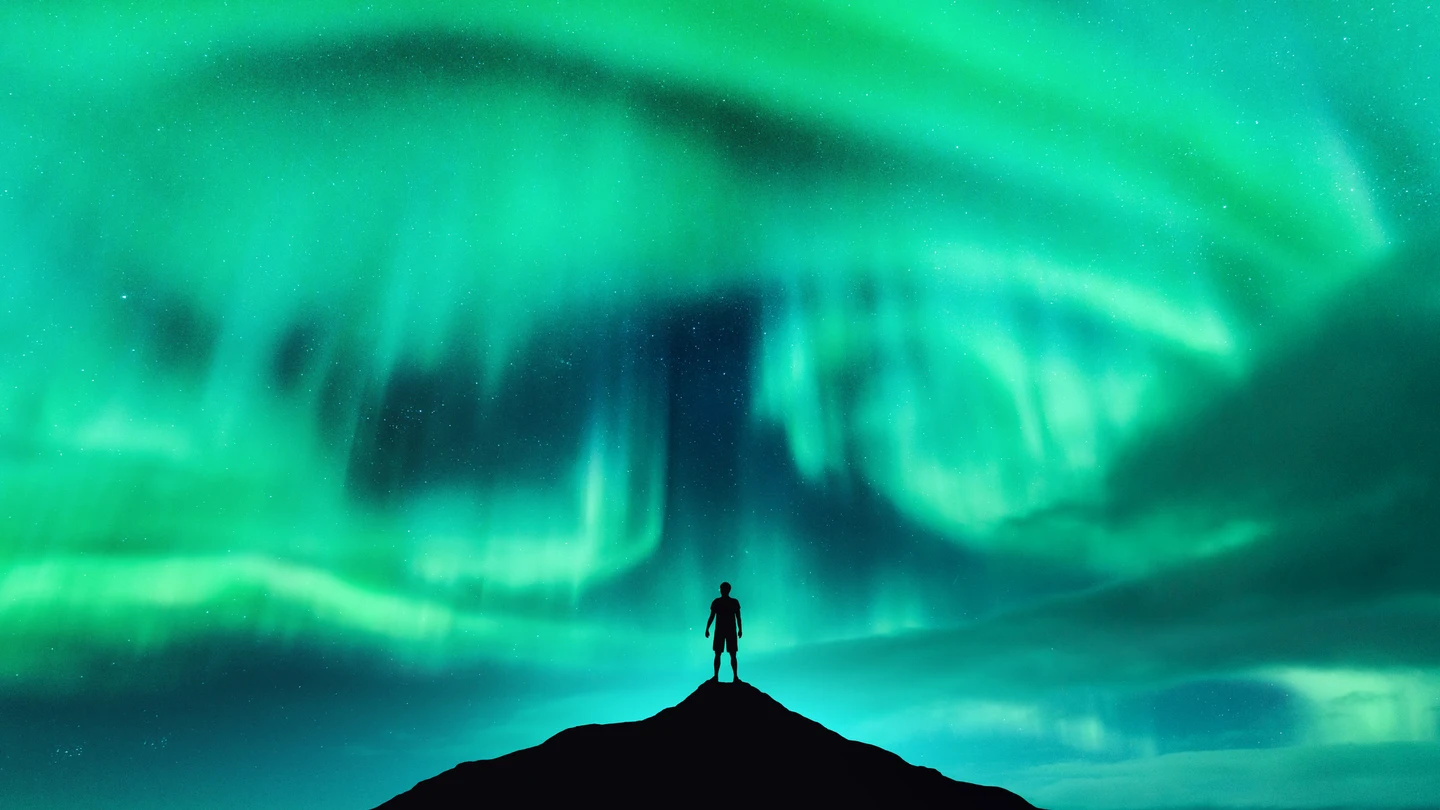 Aurora boreal en Islandia Aurora boreal en Islandia