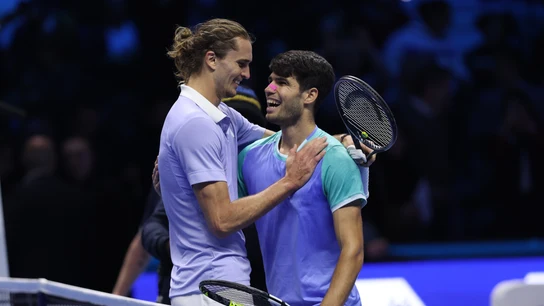 Alexander Zverev y Carlos Alcaraz Alexander Zverev y Carlos Alcaraz