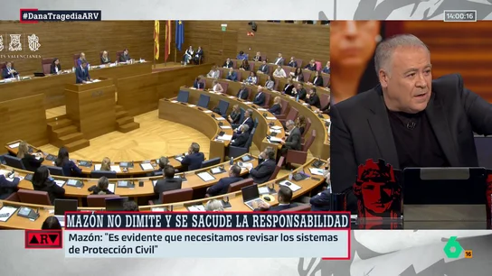 Ferreras, tras finalizar la comparecencia de Mazón: "No sé si era el día para que el PP valenciano aplaudiera" Ferreras, tras finalizar la comparecencia de Mazón: "No sé si era el día para que el PP valenciano aplaudiera"