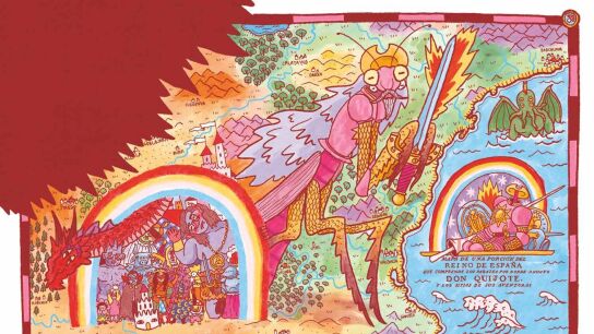 Ilustraci&oacute;n de Ricardo Cavolo para la adaptaci&oacute;n de 'Don Quijote de la Mancha'