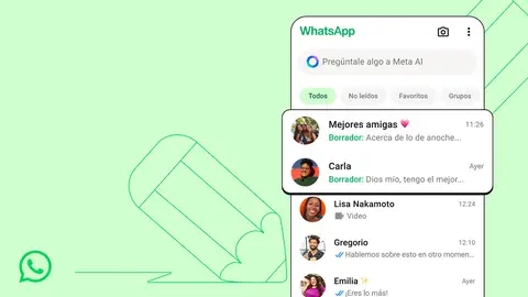 Borradores de WhatsApp Borradores de WhatsApp