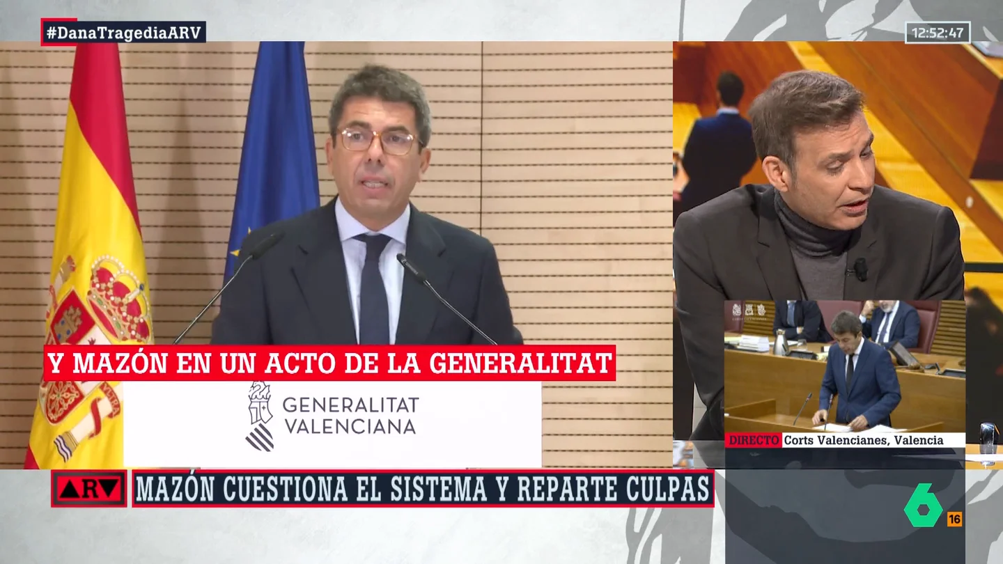 Pablo Pombo cuestiona a Mazón Pablo Pombo cuestiona a Mazón