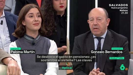 XPLICA Gonzalo Bernardos, a una empresaria que critica las pensiones: "Tú no eres de Lideremos, eres de Retrocedamos al siglo XIX" XPLICA Gonzalo Bernardos, a una empresaria que critica las pensiones: "Tú no eres de Lideremos, eres de Retrocedamos al siglo XIX"