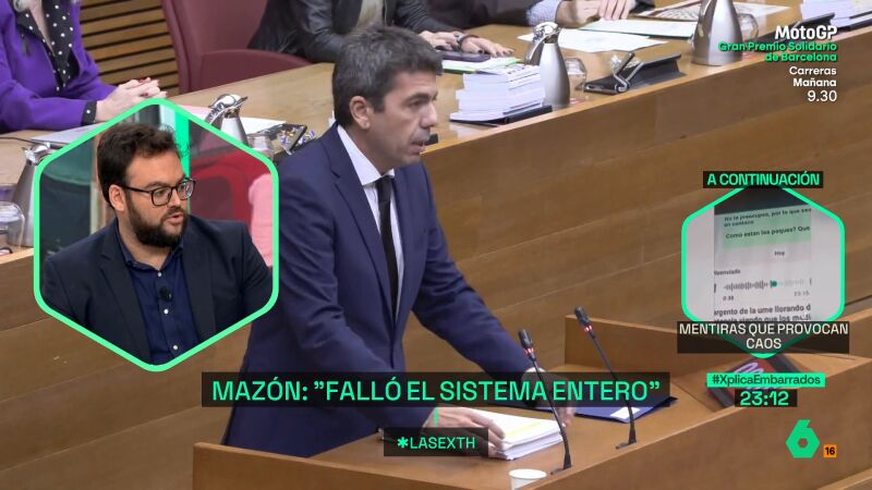 Monrosi: "No decir que Mazón es un personaje político indigno es encubrirle"