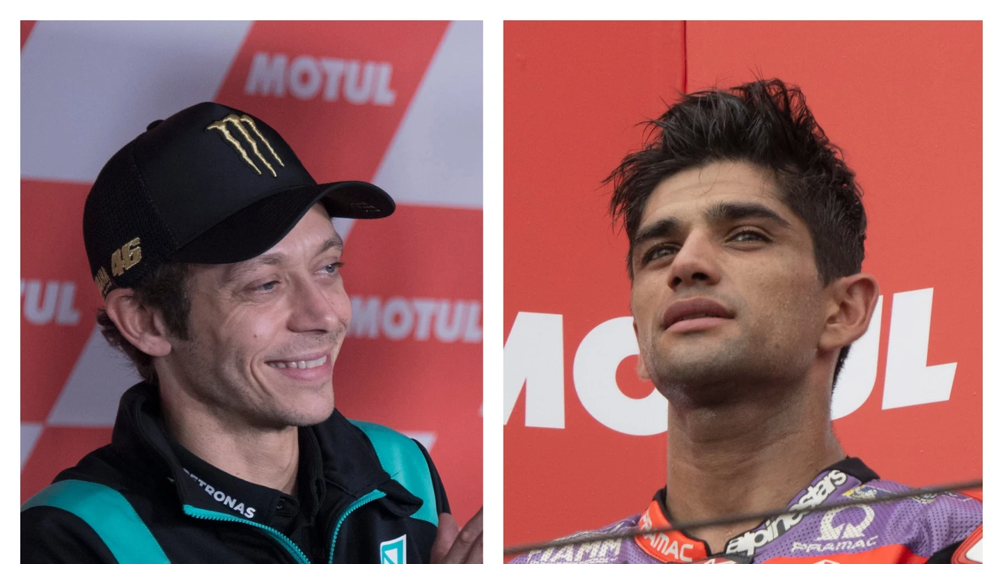 Valentino Rossi y Jorge Martín Valentino Rossi y Jorge Martín