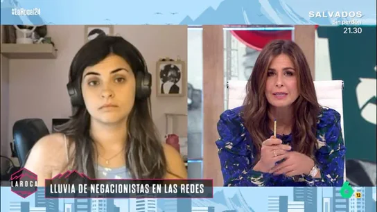 Verónica Pavés, con Nuria Roca Verónica Pavés, con Nuria Roca