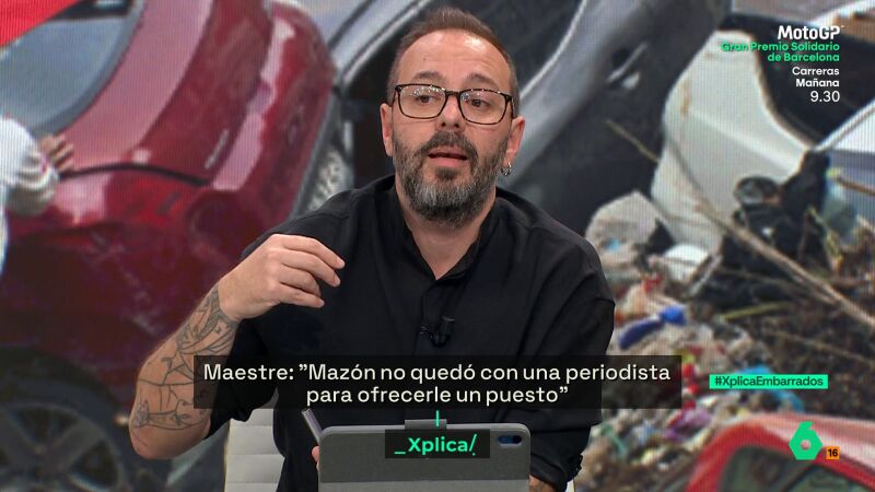 XPLICA Antonio Maestre, sobre la comida de trabajo de Mazón: "Si ese hubiese sido el motivo, no habría dado cuatro versiones"