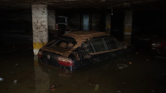 Un garaje inundado por la DANA, a 4 de noviembre de 2024, en Benetússer Un garaje inundado por la DANA, a 4 de noviembre de 2024, en Benetússer