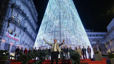 Abel Caballero durante el encendido de las luces de Navidad de Vigo 2024 Abel Caballero durante el encendido de las luces de Navidad de Vigo 2024