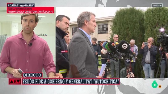 Montesinos señala qué dice el "entorno de Feijóo" sobre Mazón: "Aseguran que no le den políticamente por muerto" Montesinos señala qué dice el "entorno de Feijóo" sobre Mazón: "Aseguran que no le den políticamente por muerto"