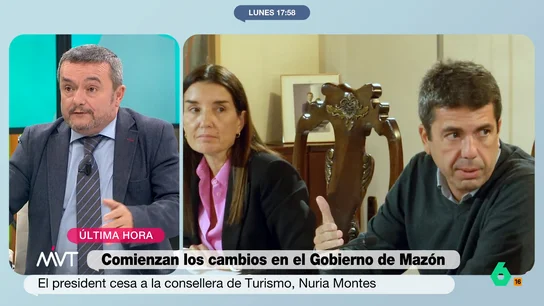 Chema Crespo, sobre Mazón: "Ya no se habla de las víctimas, sino de este señor que es un mentiroso compulsivo" "De todos los factores que debían intervenir para resolver esta tragedia, el número uno no estaba en su sitio, y ha quedado acreditado", opina Chema Crespo, que en este vídeo reacciona a los cambios en el Gobierno de Mazón.