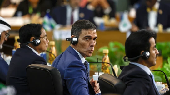 El presidente del Gobierno español, Pedro Sánchez, participa en la cumbre de G20 este lunes en Rio de Janeiro (Brasil) El presidente del Gobierno español, Pedro Sánchez, participa en la cumbre de G20 este lunes en Rio de Janeiro (Brasil)