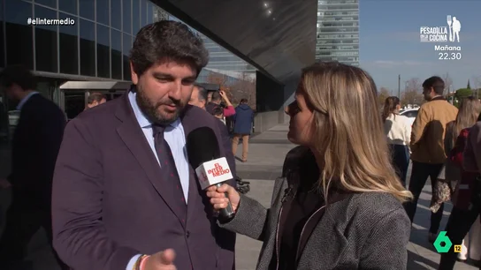 López Miras valora la gestión de Juanma Moreno y Carlos Mazón de las DANAs: "No son comparables una con otra" Andrea Ropero toma la temperatura de los barones del PP en la Junta Directiva y les pregunta por la gestión de Carlos Mazón. ¿Qué piensan de ella? ¿Habrían actuado ellos de la misma forma? Sus respuestas, en este vídeo.