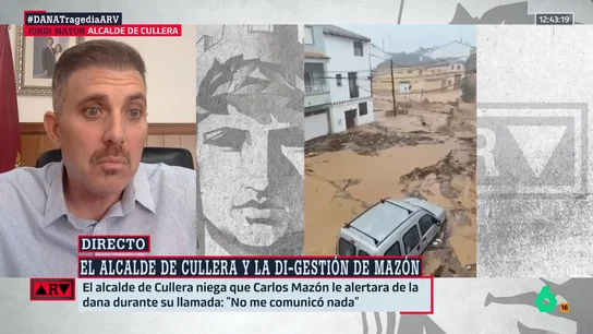 El alcalde de Cullera relata la desconcertante llamada de Mazón el día de la DANA: "Todavía no sé por qué me llamó" El alcalde de Cullera relata la desconcertante llamada de Mazón el día de la DANA: "Todavía no sé por qué me llamó"
