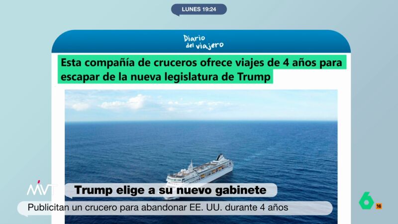 Así es el crucero de cuatro años para abandonar EEUU durante el Gobierno de Trump: 140 países y un 'módico' precio