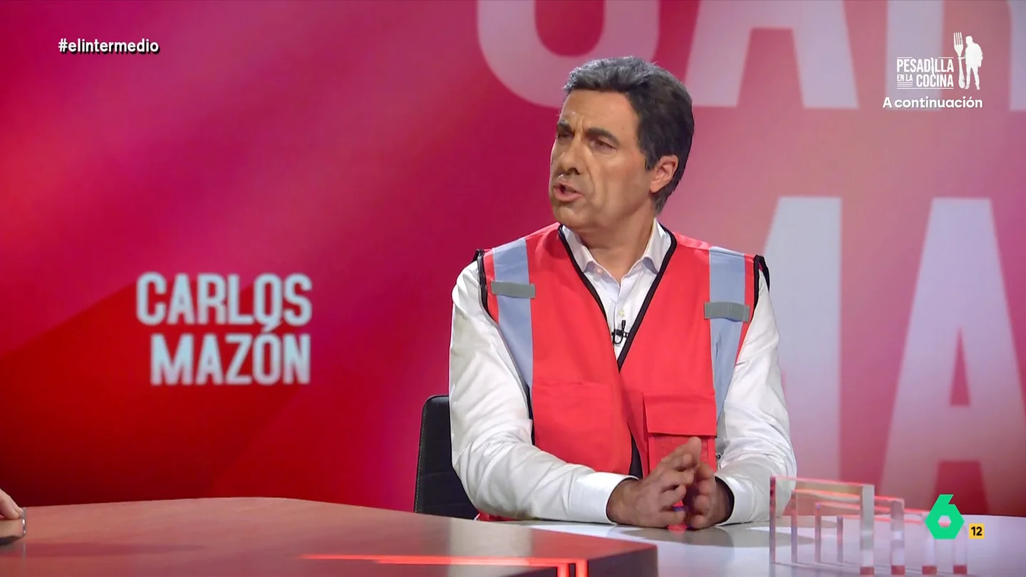 'Mazón' ofrece a Sandra Sabatés la dirección de la tele valenciana: "Si quieres quedamos mañana a comer y me respondes" El 'presidente' anuncia que va a mostrar el registro de llamadas de su teléfono móvil en directo para demostrar que "la culpa fue de la AEMET, de la Confederación Hidrográfica, del alcalde de Cullera, Pedro Sánchez y Teresa Ribera".