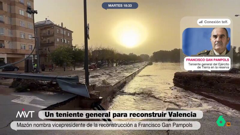 El teniente general Gan Pampols revela las condiciones que le puso a Mazón para aceptar la Vicepresidencia del Gobierno valenciano