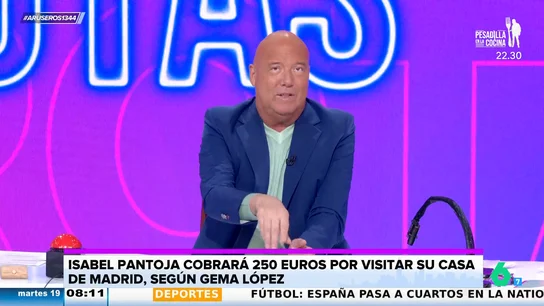Alfonso Arús, tras saber lo que cobrará Isabel Pantoja por visitar su casa: "Parece un concierto de Taylor Swift" Alfonso Arús, tras saber lo que cobrará Isabel Pantoja por visitar su casa: "Parece un concierto de Taylor Swift"