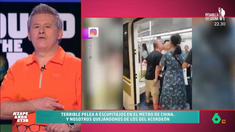 La reacción de Miki Nadal tras ver a dos hombres lanzándose escupitajos en China: "Luego que si el Covid venía de un pangolín"