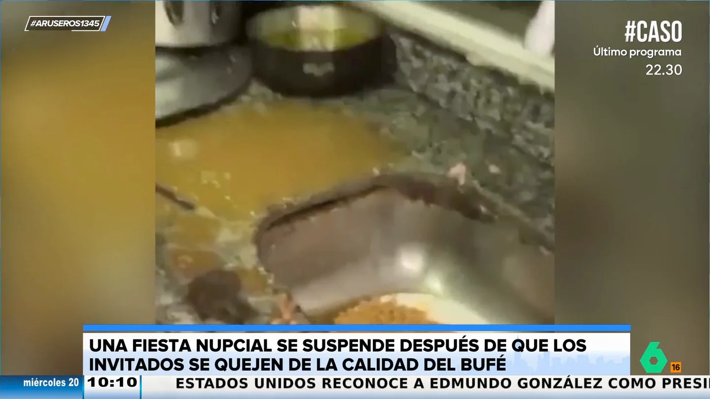 Suspenden una boda tras las quejas de los invitados por la pésima calidad del bufé Suspenden una boda tras las quejas de los invitados por la pésima calidad del bufé