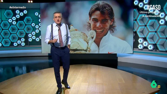 Wyoming 'pide' canonizar a Rafa Nadal: "San Rafael Nadal Parera, patrón del revés a dos manos" El presentador afirma que el palmarés del tenista es tan destacado que ha logrado convertirse en el ídolo de todo el país. Para Wyoming, su retirada ha provocado que todos nos sintamos "algo huérfanos".