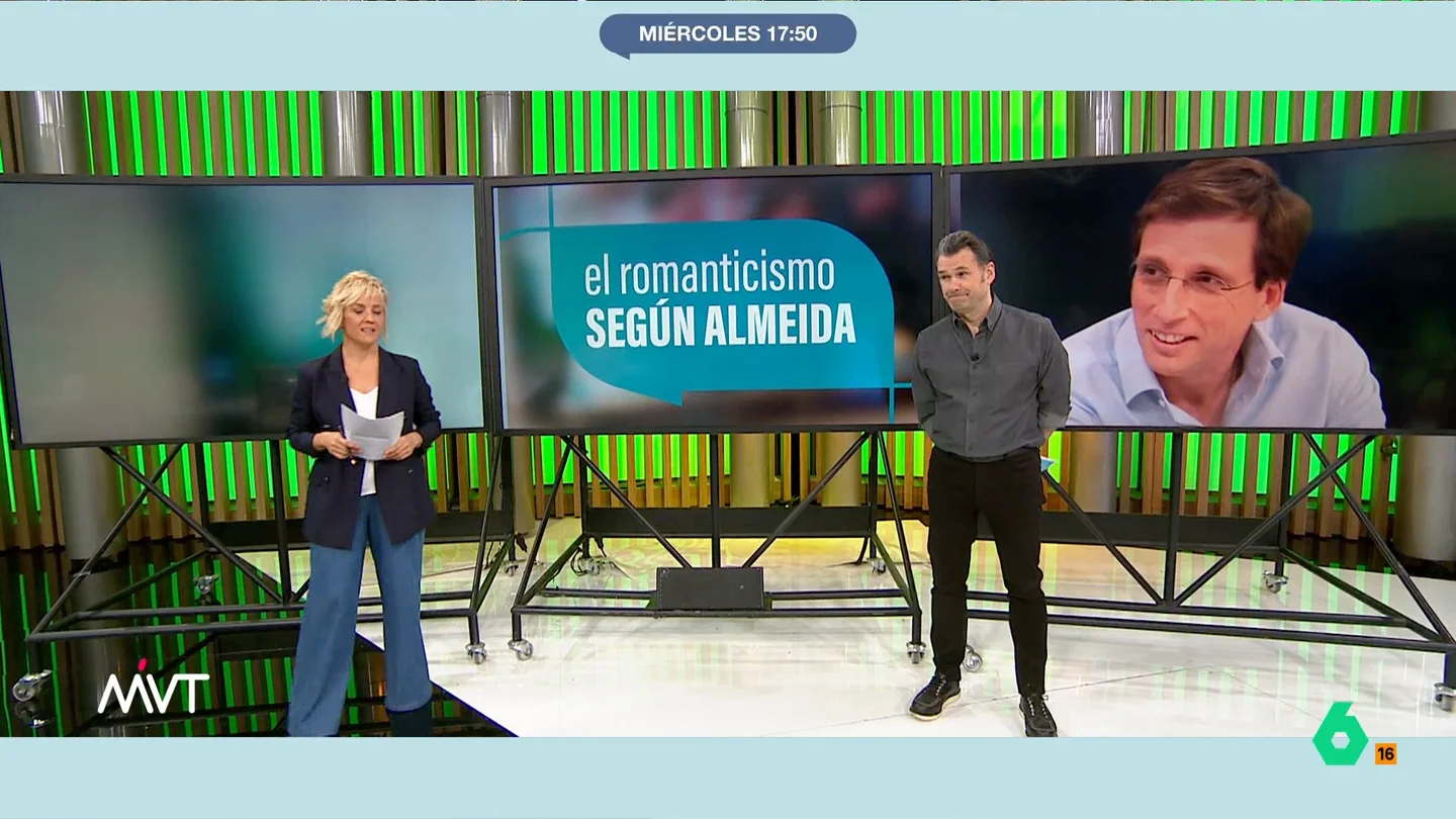 Iñaki López, irónico con el gesto "romántico" de Almeida recogiendo el tendedero José Luis Martínez-Almeida desataba la polémica en 'El Hormiguero' asegurando que un gesto "romántico" con su mujer, Teresa Urquijo, es recoger el tendedero. "Es de una cuñadez extrema", reacciona Iñaki López en este vídeo.